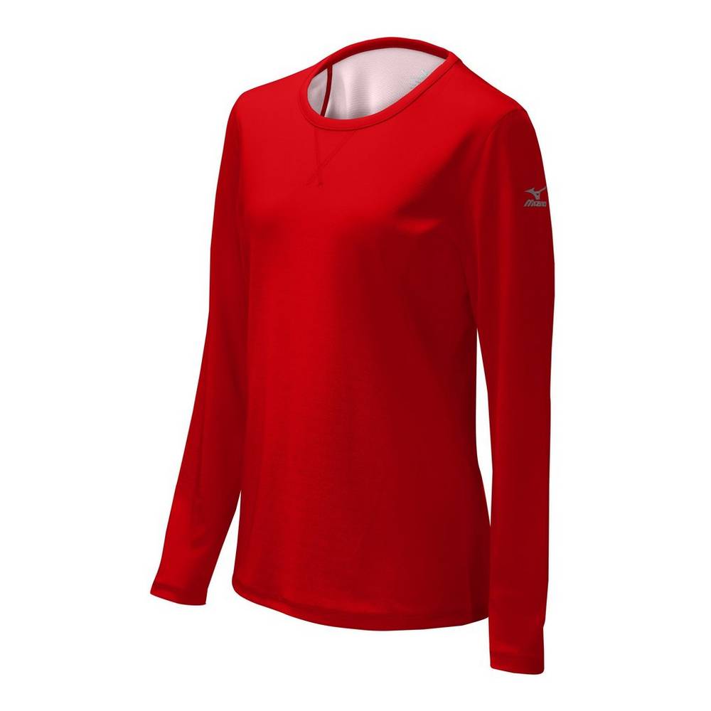 Sudaderas Mizuno Core Dual Hybrid Mujer Rojas/Blancas Outlet AIDE-68517